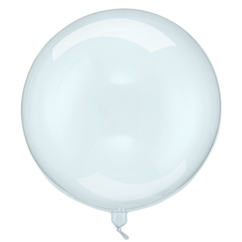 Transparent blue balloon ball 40cm