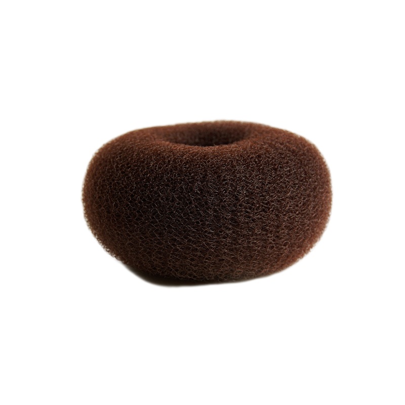XXL Bun Cushion Donut as Base for Hairbun Hairknot brown 6×3 inches RH-046