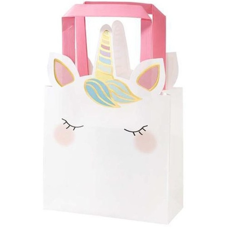 6 Blushing Unicorn gift bags