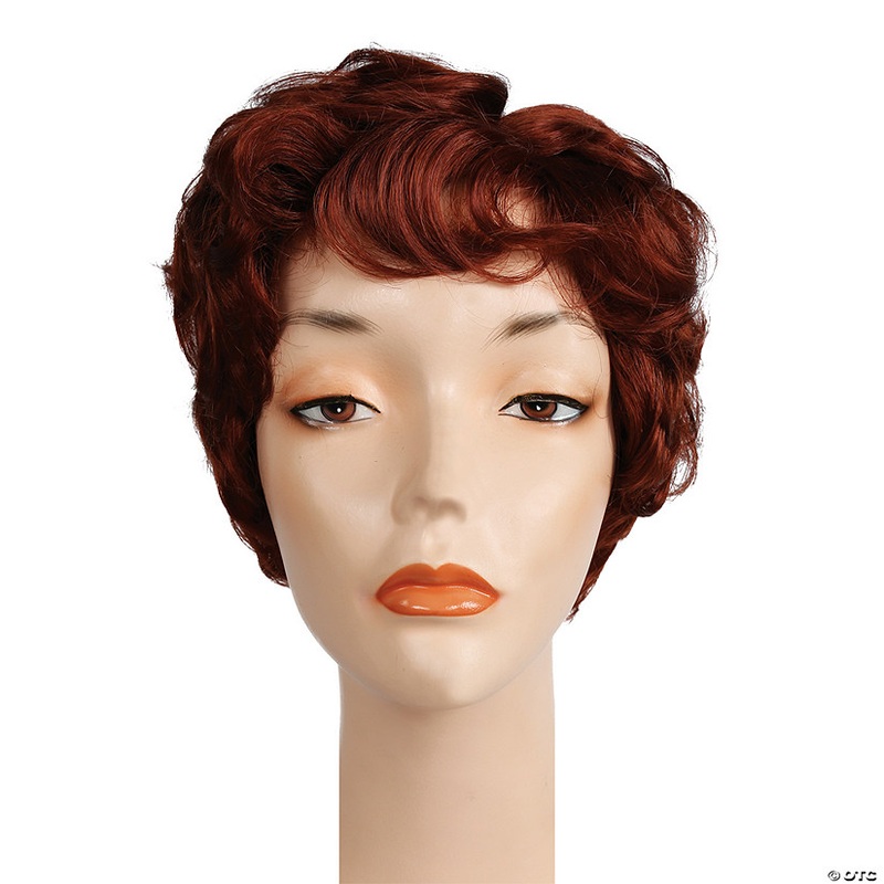 Adults E Taylor Short-Haired Wig – Bright Flame Red 130