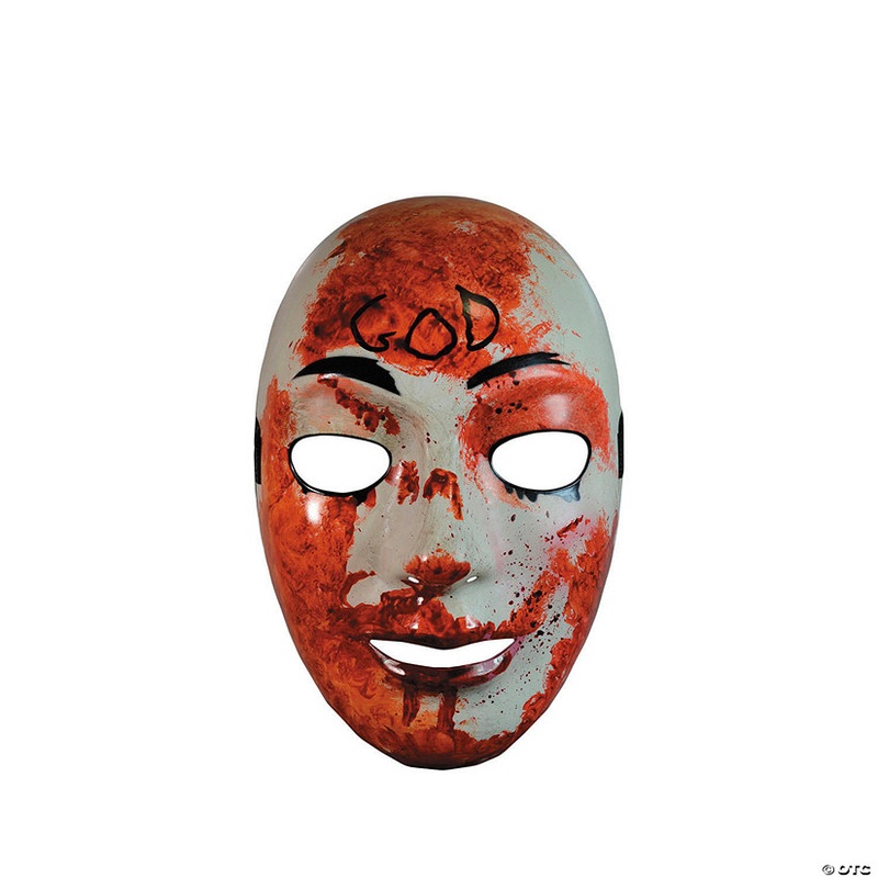 Adults The Purge Bloody God Plastic Mask – One Size