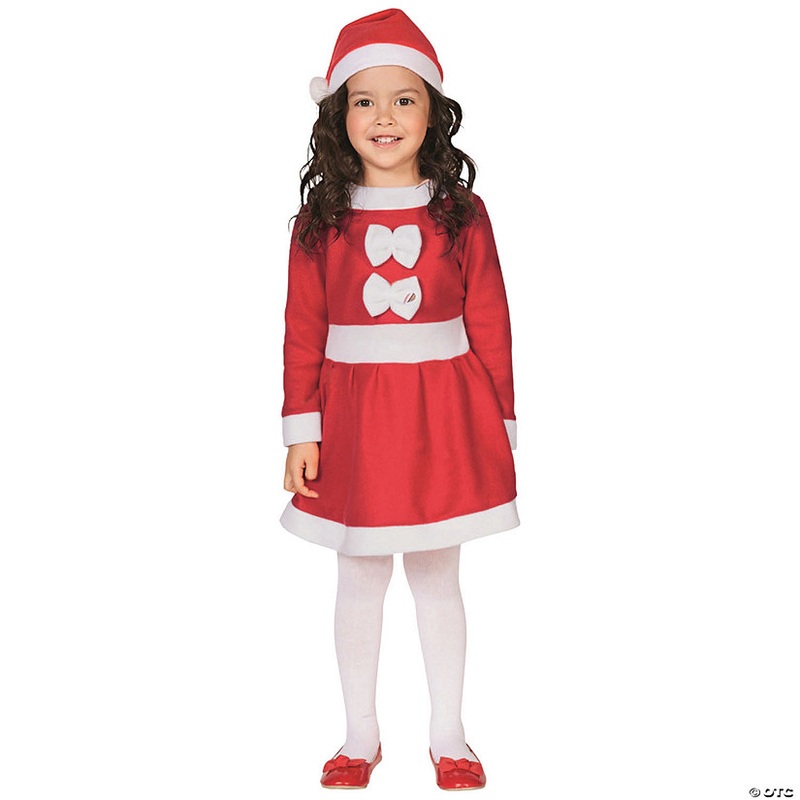 Northlight Girls Santa Costume With a Dress and Hat, 4-6 Year Old