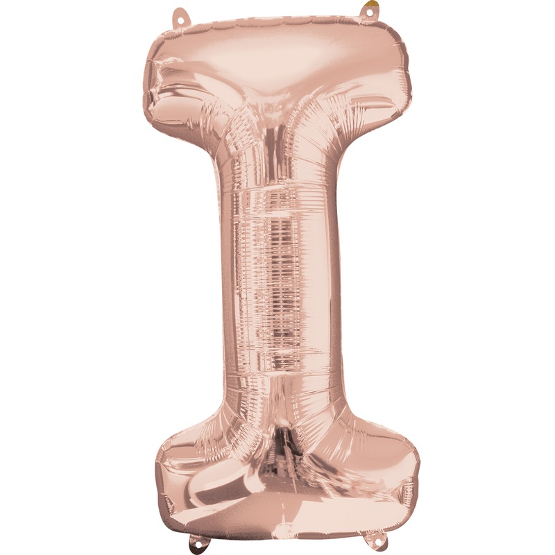 16” Letter ‘I’ Rose Gold Air Fill Balloon