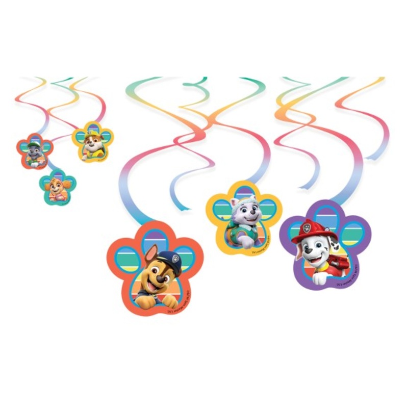 6 Paw Patrol 2022 spiral hangers