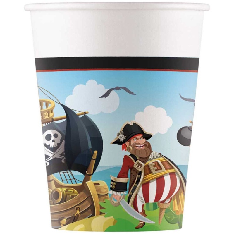 8 Island Pirates FSC paper cups 200ml