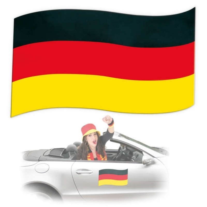Germany fan magnetic flag