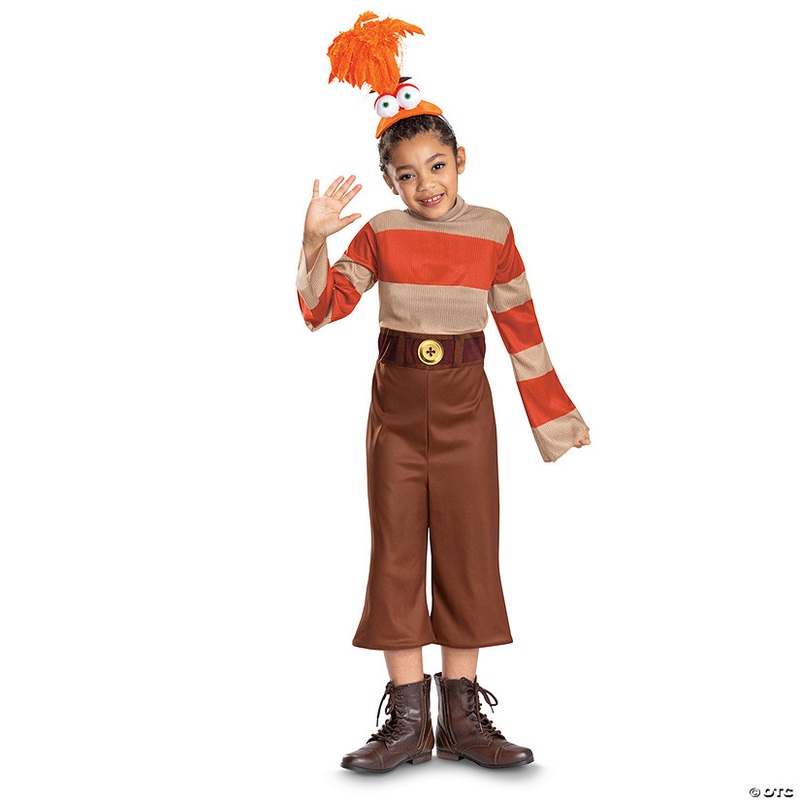 Girls Classic Disney/Pixar Inside Out 2 Orange Anxiety Costume
