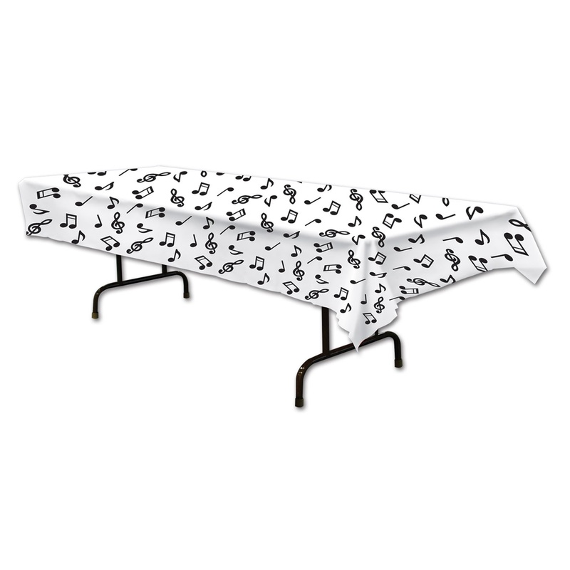 Tablecloth music notes design 137x274cm