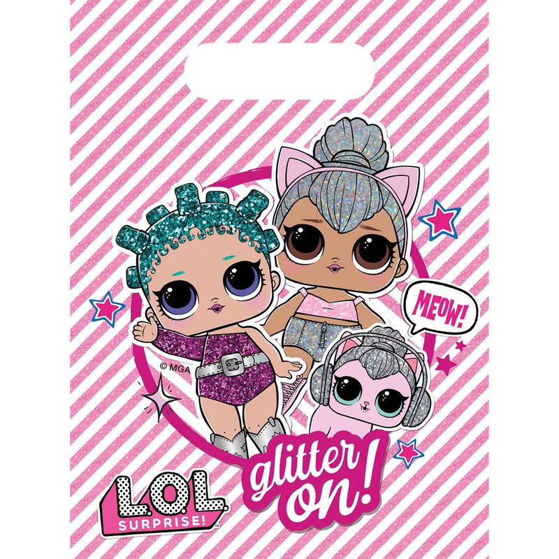 6 LOL Glam Girls gift bags