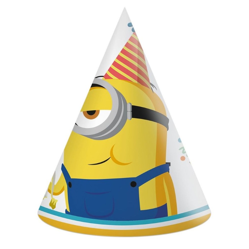6 Party Minion hats