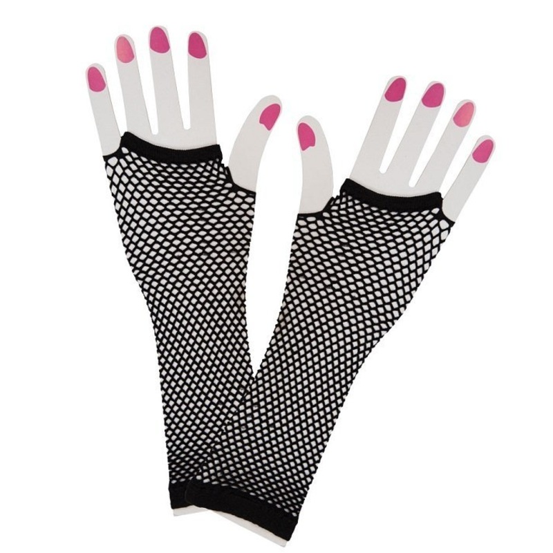 80’s Fishnet Gloves – Black