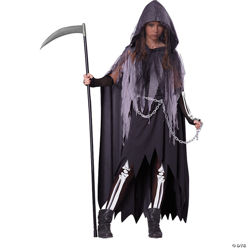 Girl’s Miss Reaper Costume|LARGE|XLARGE