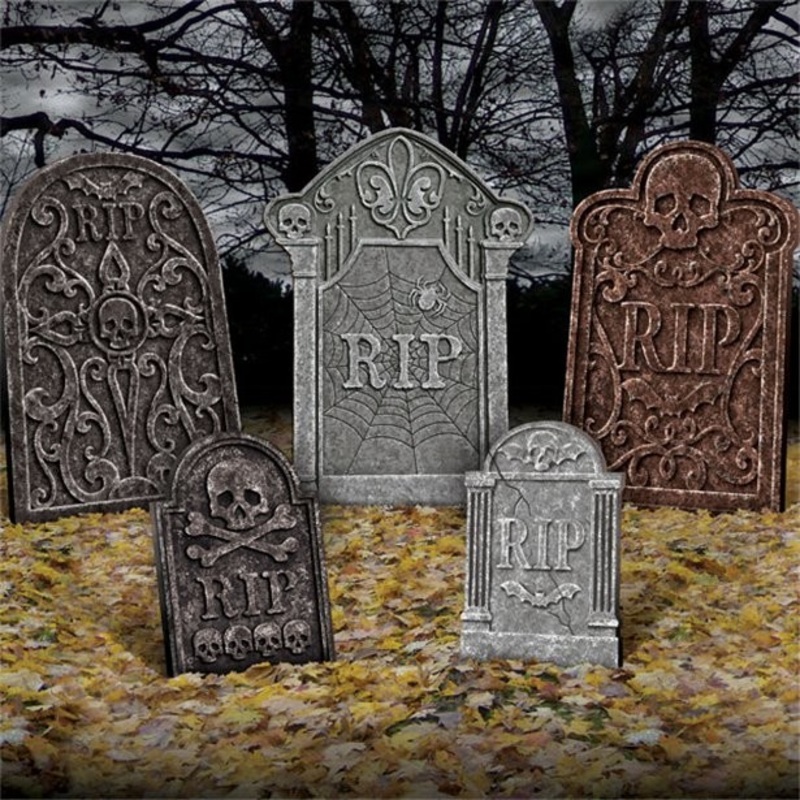 5-piece tombstone set Memento Mori 55cm