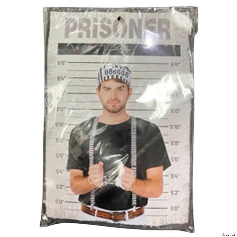 Adults Prisoner Costume Accessory Kit – 3 Pc.