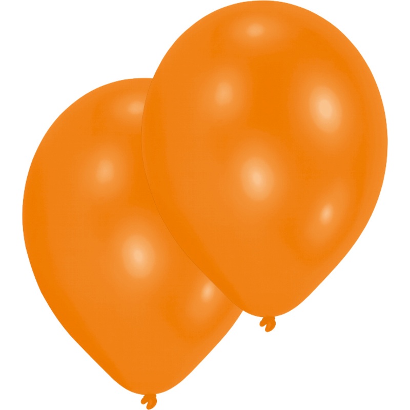 Set of 10 orange balloons 27.5cm