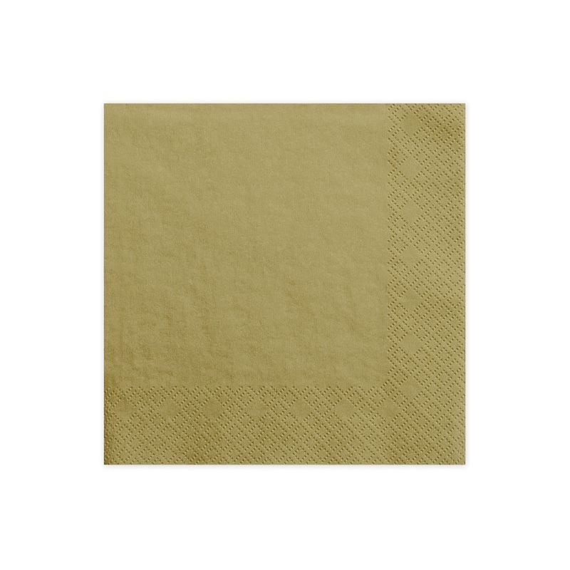 20 napkins Scarlett gold 33cm