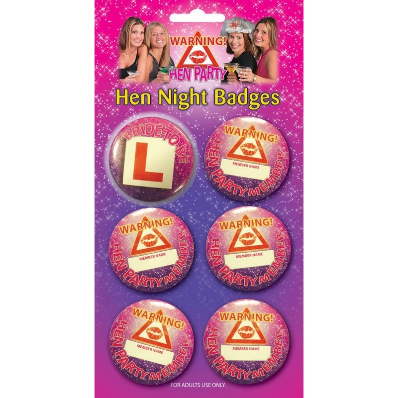Hen Badge Set – 6 Pack