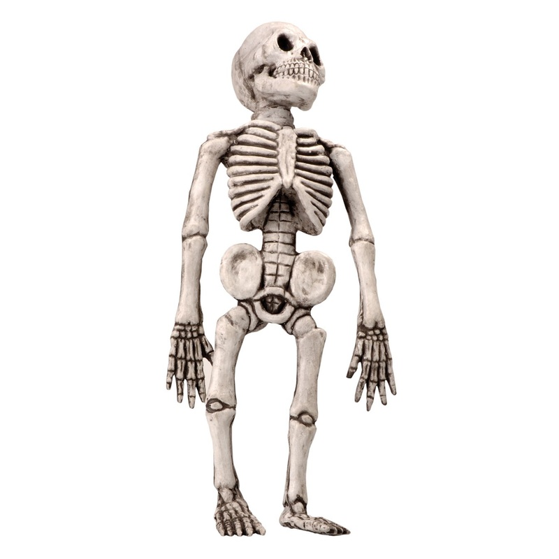 Scary skeleton decoration 46cm