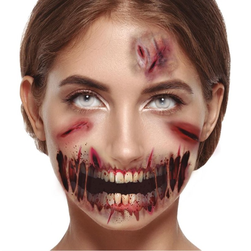 Facial Abrasions – Temporary Tattoos