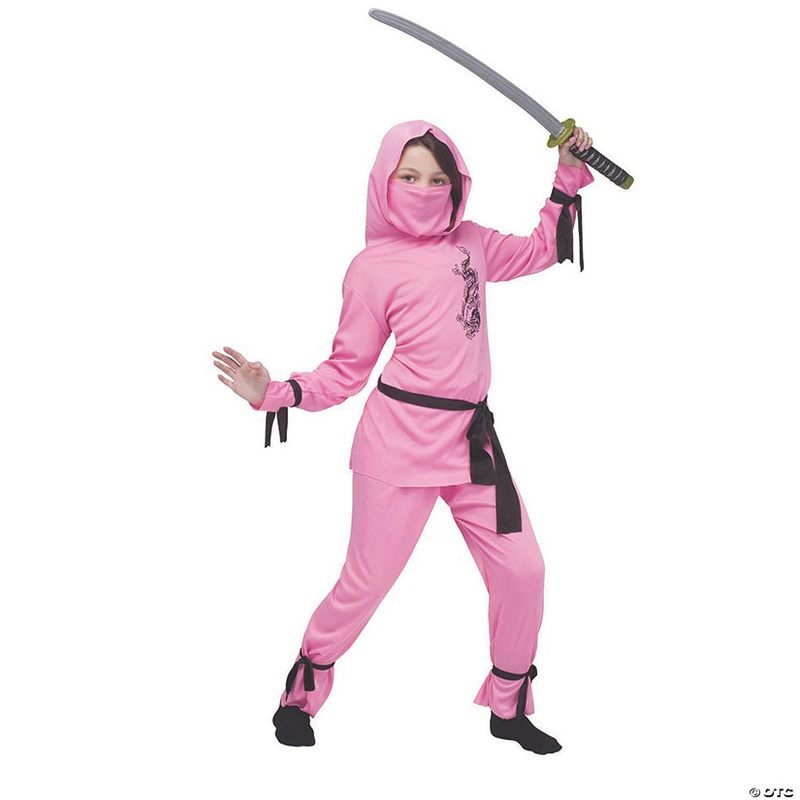 Girl’s Pink Ninja Costume|G8TO10|G4TO6