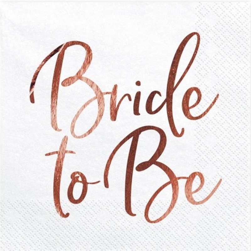 20 JGA bridal alarm napkins 33cm