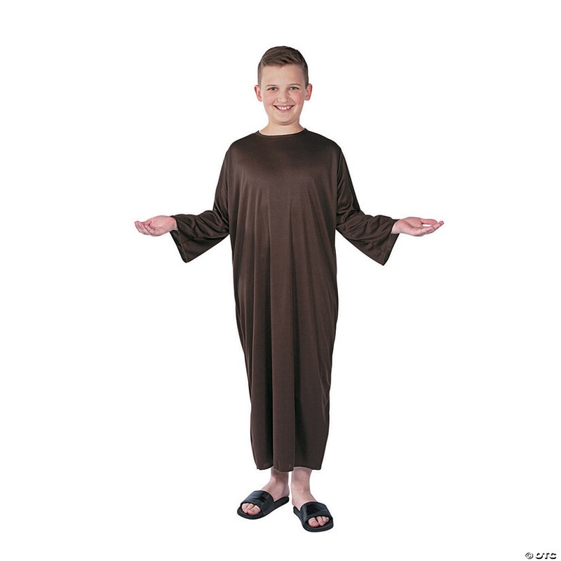 Kids Brown Polyester Nativity Character Gown – Large/Extra Large