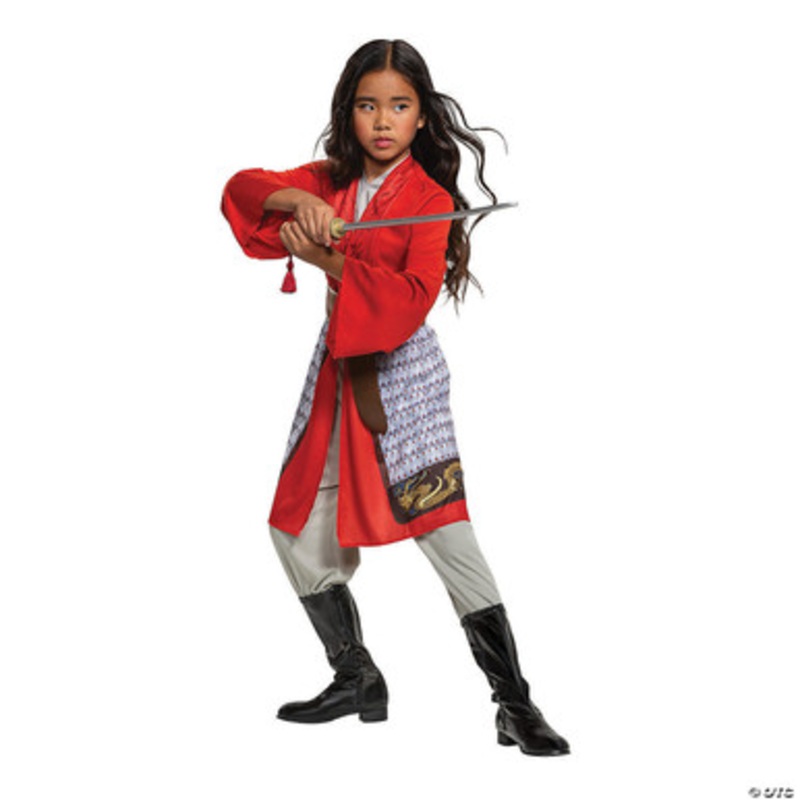Mulan Hero Red Dress Classic Child Costume Small