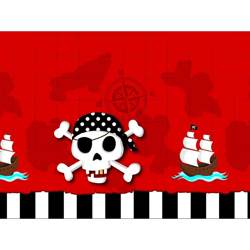 Pirate treasure hunt tablecloth 1.8 x 1.2m