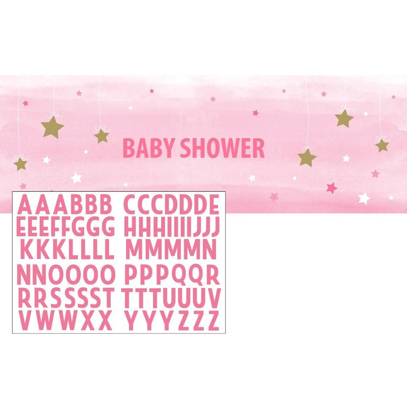 Twinkle Baby Girl Banner 1.52mx 50cm