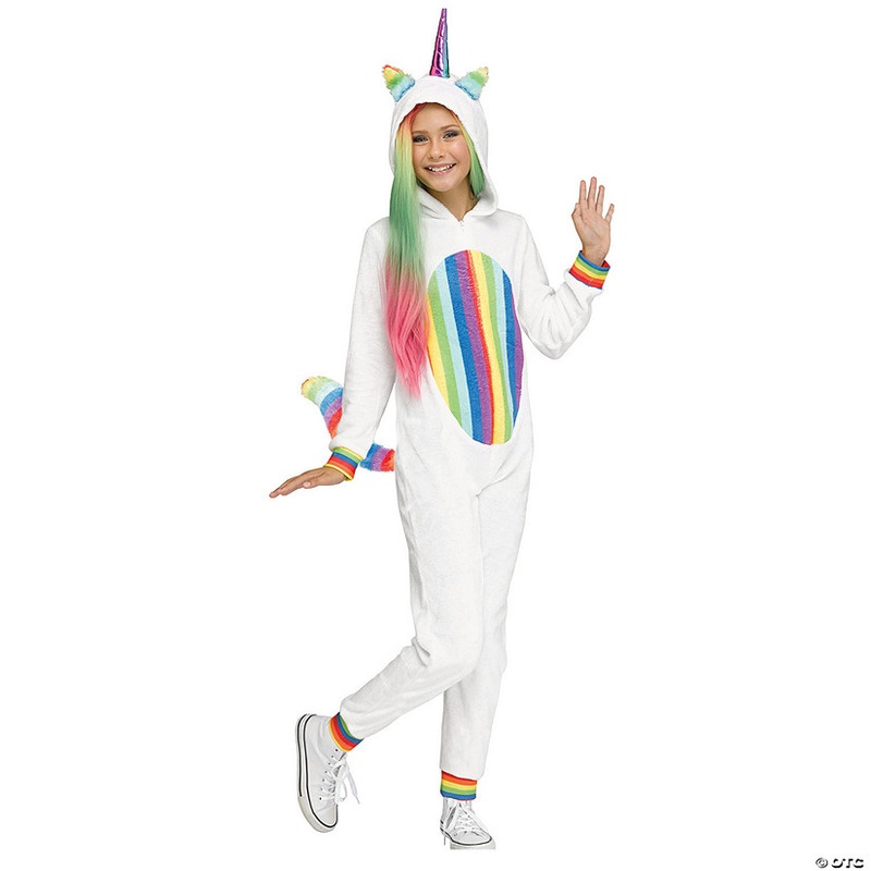Kids Rainbow Unicorn Costume|MEDIUM|LARGE