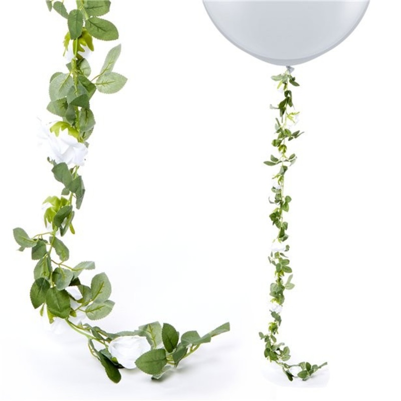 White rose garland 1.75m