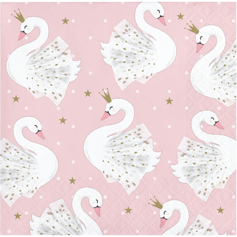 16 Royal Swan napkins 25cm