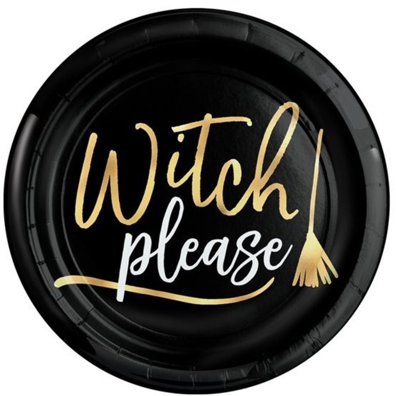 4 Witch Please plates made of plastic 19cm