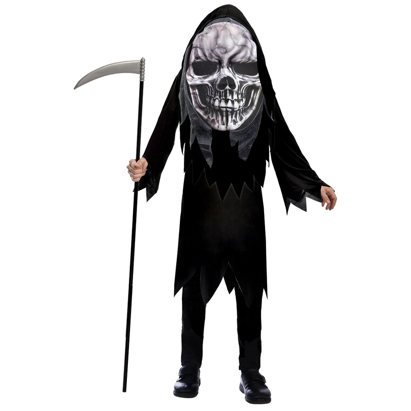 Grim Reaper Big Head Costume – Kids