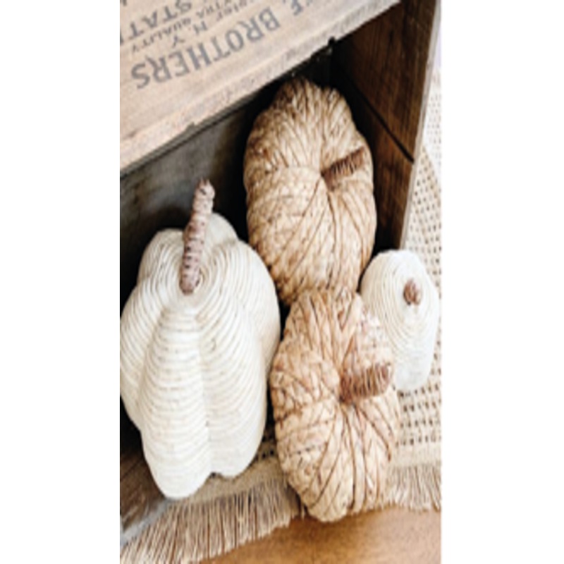 Jute decorative figure pumpkin medium