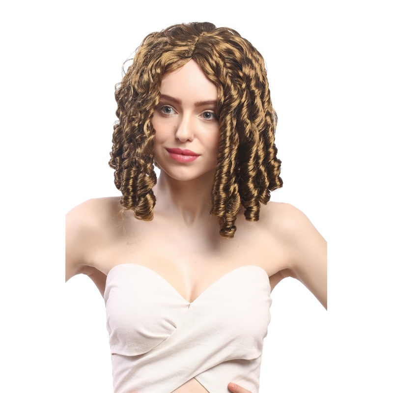 Lady Wig Baroque Victorian Gothic Lolita curls ringlets parting brown 90900