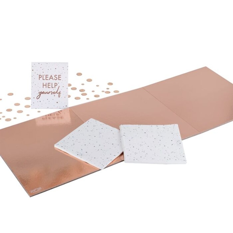 Rose gold party buffet set