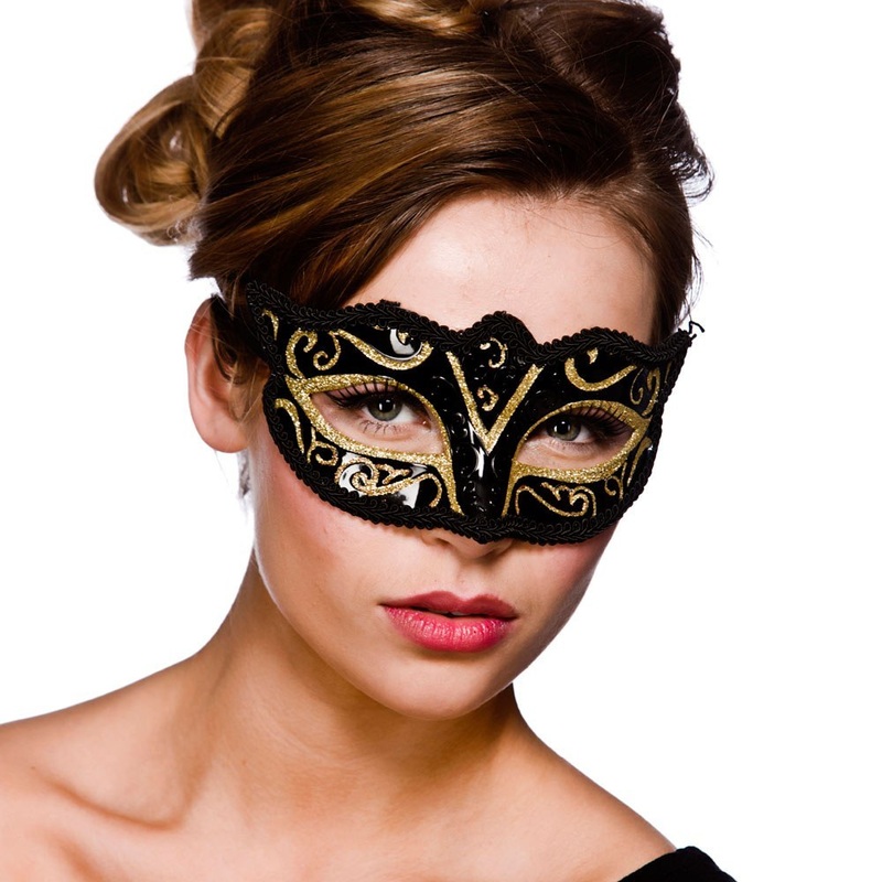 Verona Eyemask – Black and Gold