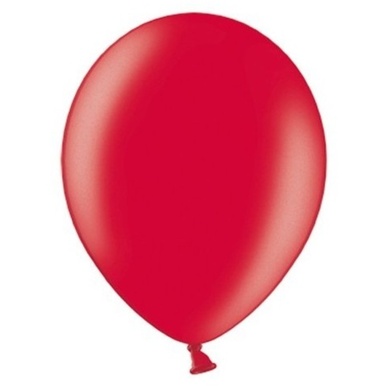 20 party star metallic balloons red 27cm
