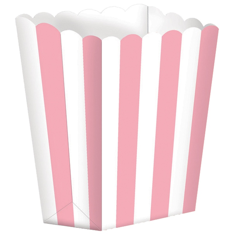 5 candy buffet snack boxes light pink