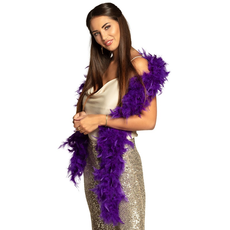50g Feather Boa – Purple