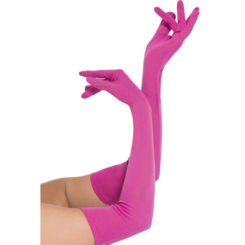 Pink gloves 52cm