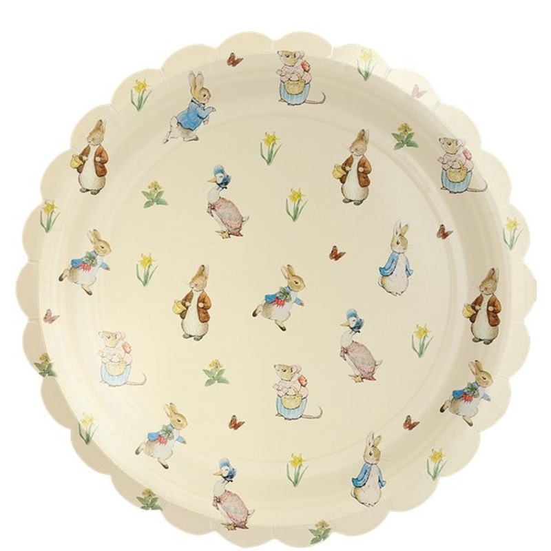 12 Peter Bunny paper plates 26cm