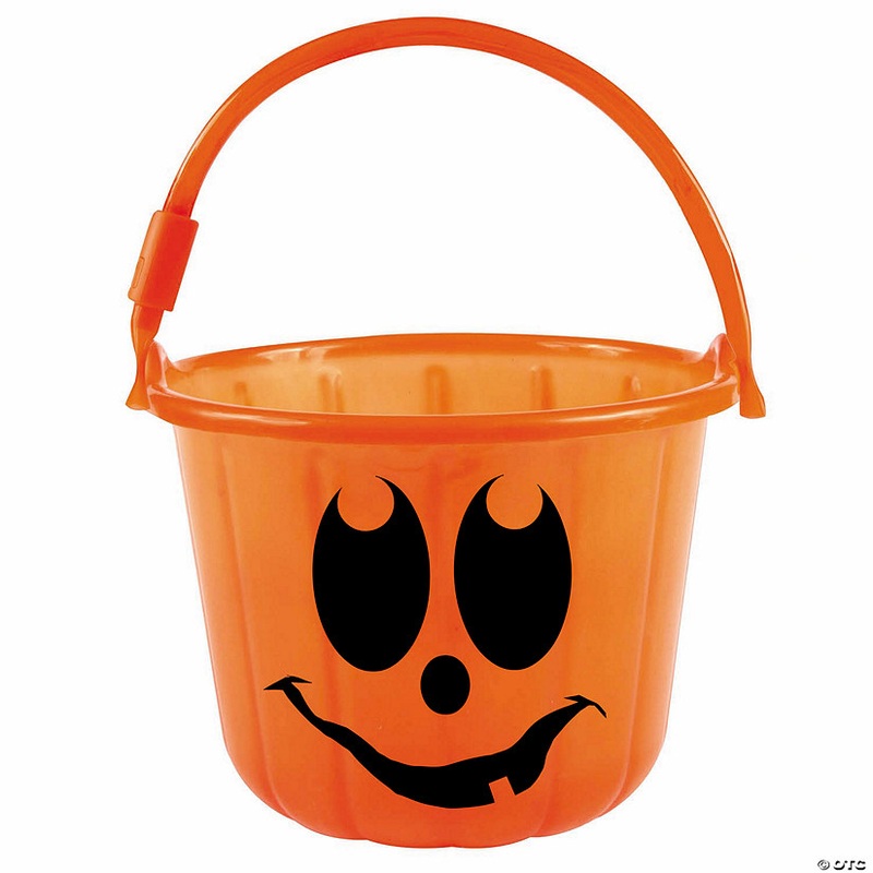 Light-Up Orange Jack-O’-Lantern Trick-or-Treat Safety Bucket