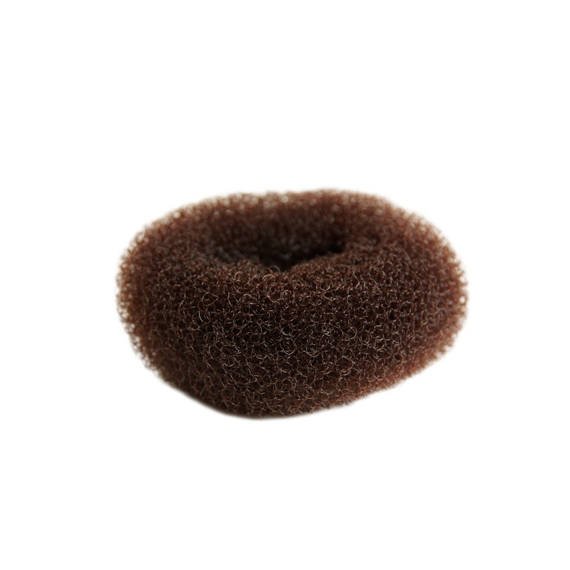 Small Bun Cushion Donut as Base for Hairbun Hairknot brown 2×1 inches RH-046
