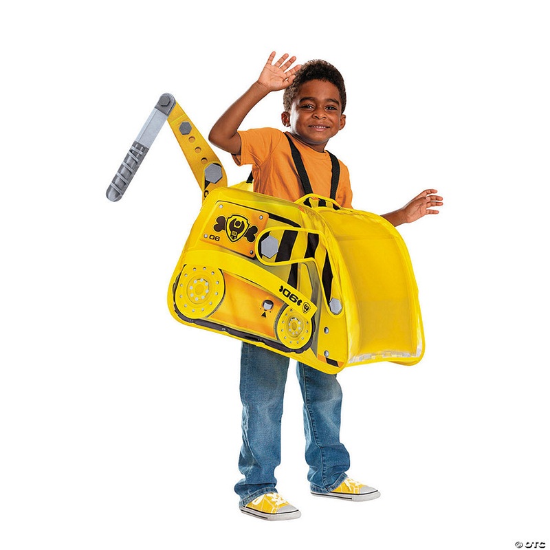 Toddler Paw Patrol Rubble Dozer Pop-Out Costume – One Size