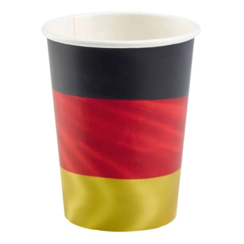 8 Germany World Cup paper cups 250ml