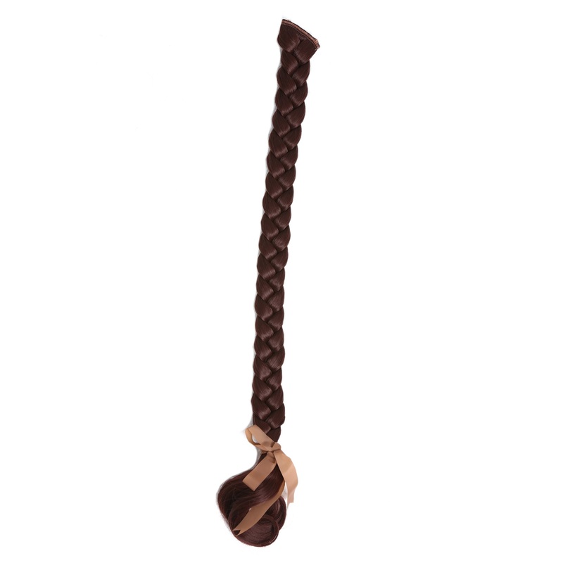 Braided Plait Hairpiece plaited Clip-in Extension long mahogany auburn SA101