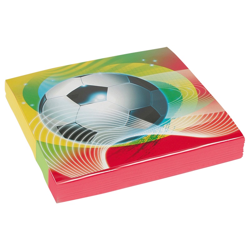 20 Partytime soccer napkins