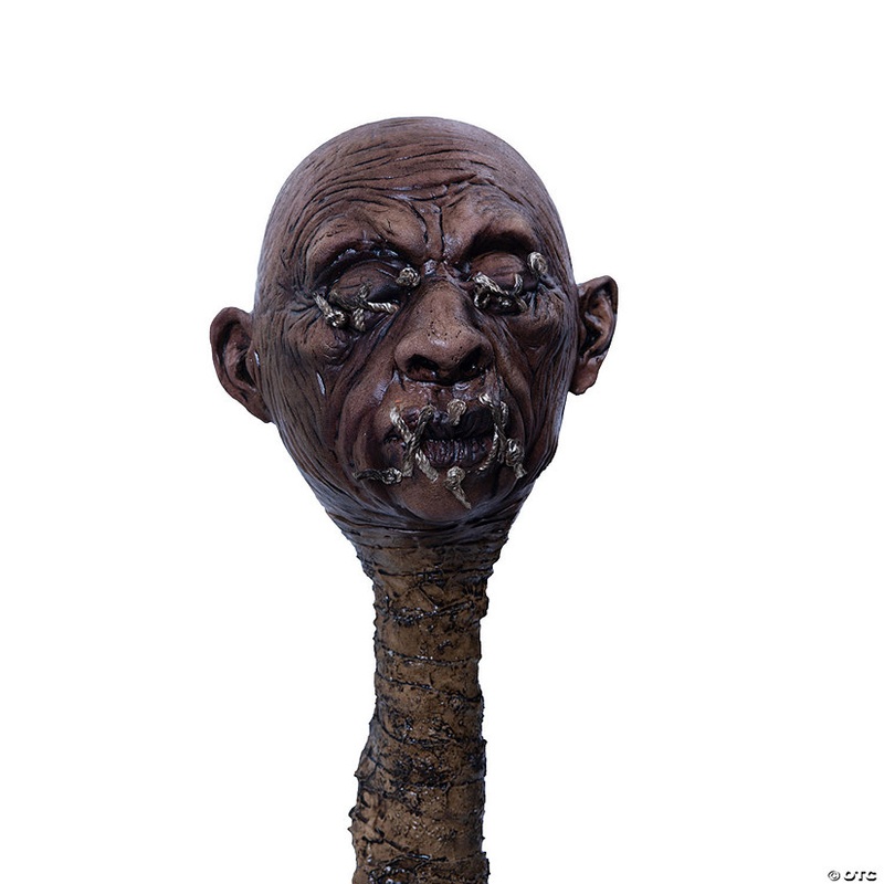 47 Ghoulish Productions Shrunken Head Tzantza Staff Costume Accessory